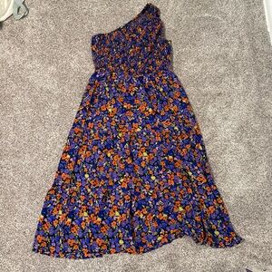 Floral One-Shoulder Dress